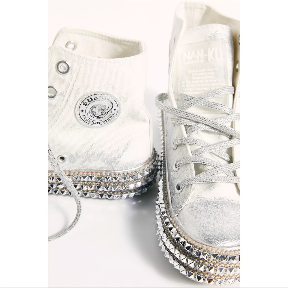 Nan Ku Studded Hi Top Sneakers